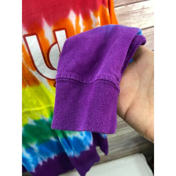 Universal Studios Marvel Tie Dye Long Sleeve Love is Universal T Shirt Sz Large - Picture 10 of 12